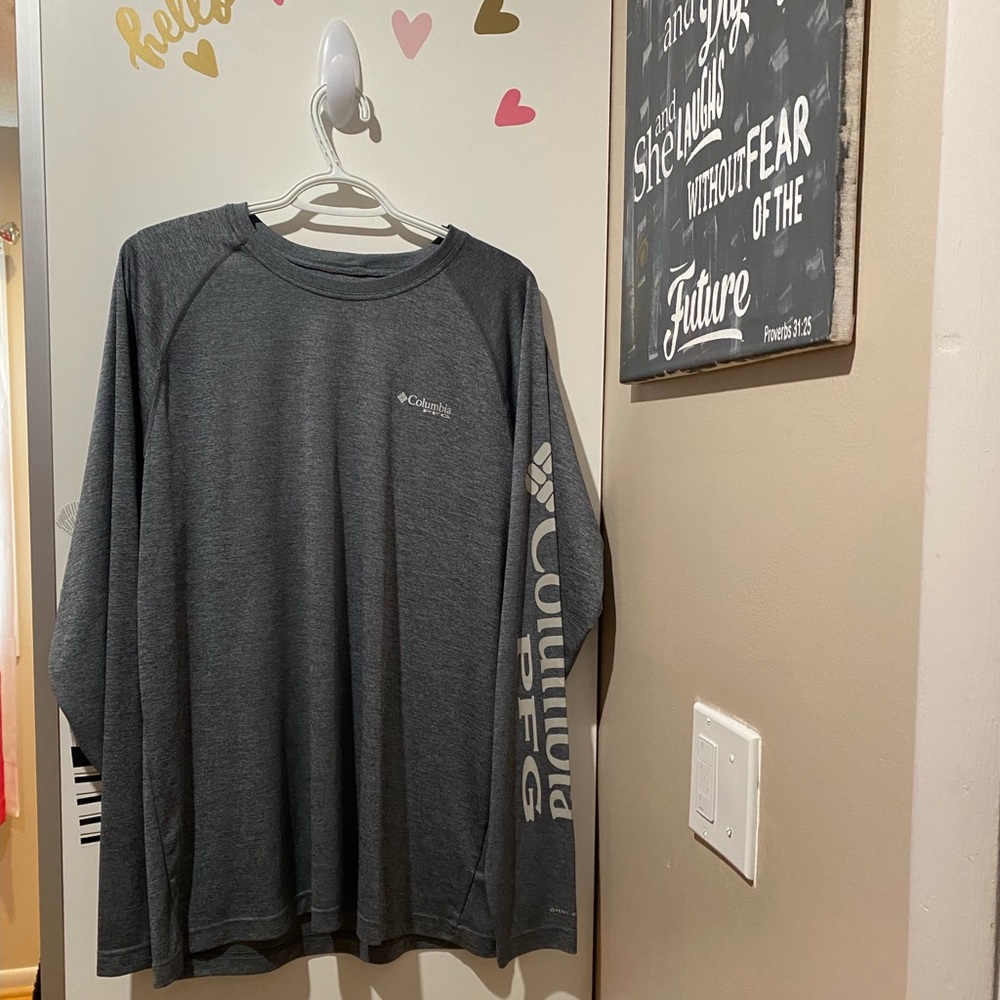 Mens Columbia PFG Gray Top